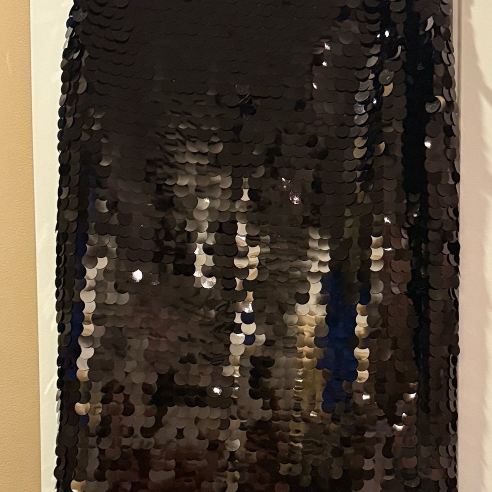 New Black Sequin Skirt